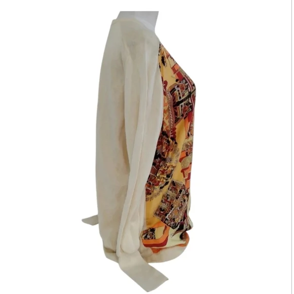 Hemes Colorful Button-Up Blouse Cotton/Silk - Picture 5 of 13